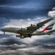 Emirates A380 Landing