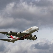 Emirates A380 Take-Off